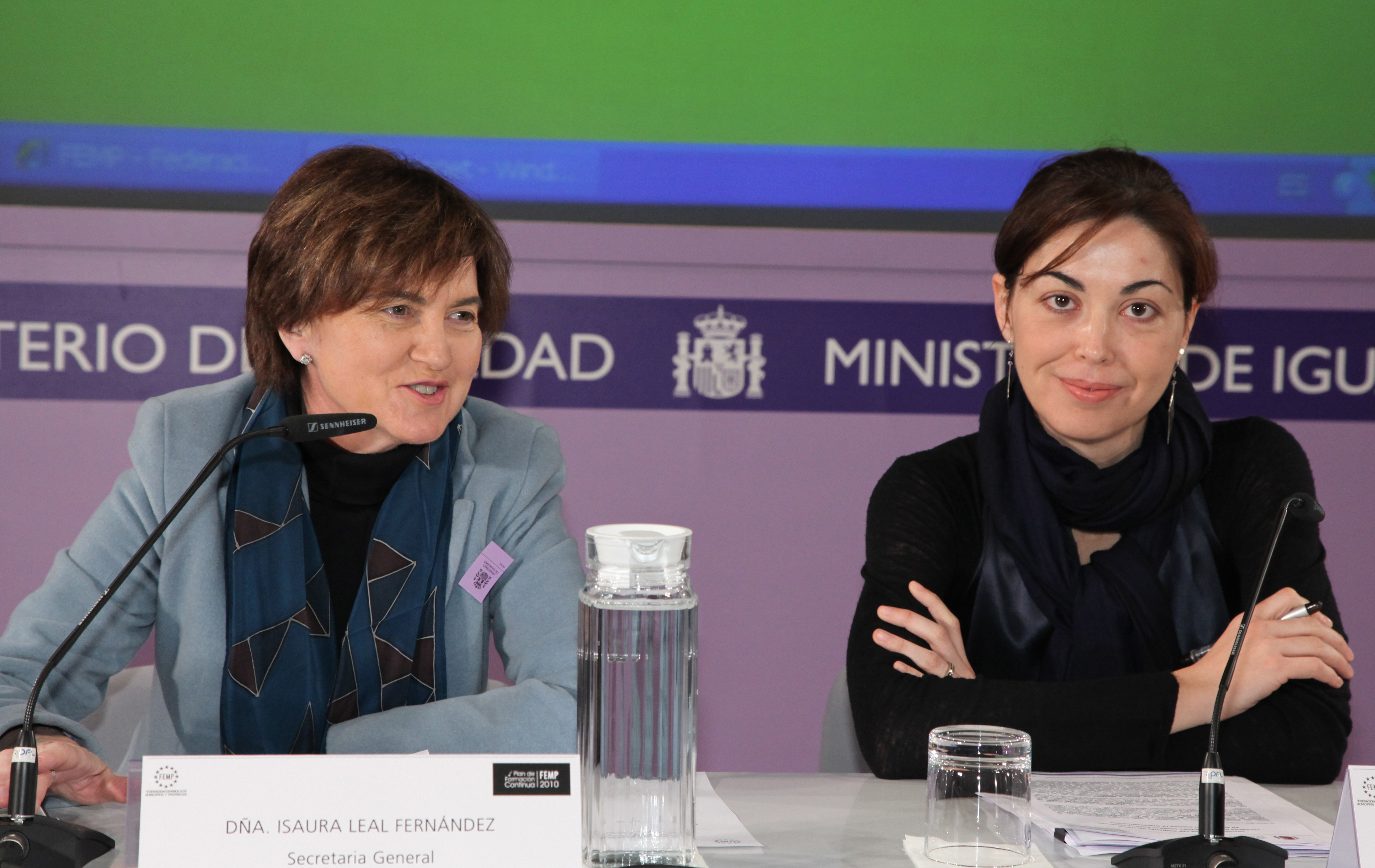 La Secretaria General de la FEMP, Isaura Leal, durante su intervención